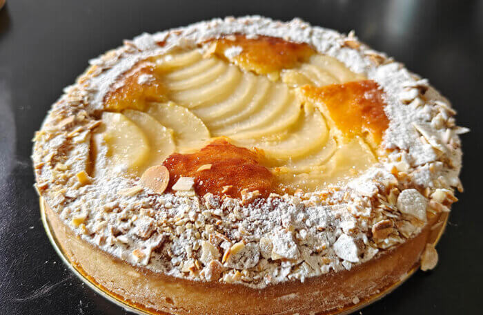 Large Pear Frangipanne Tart